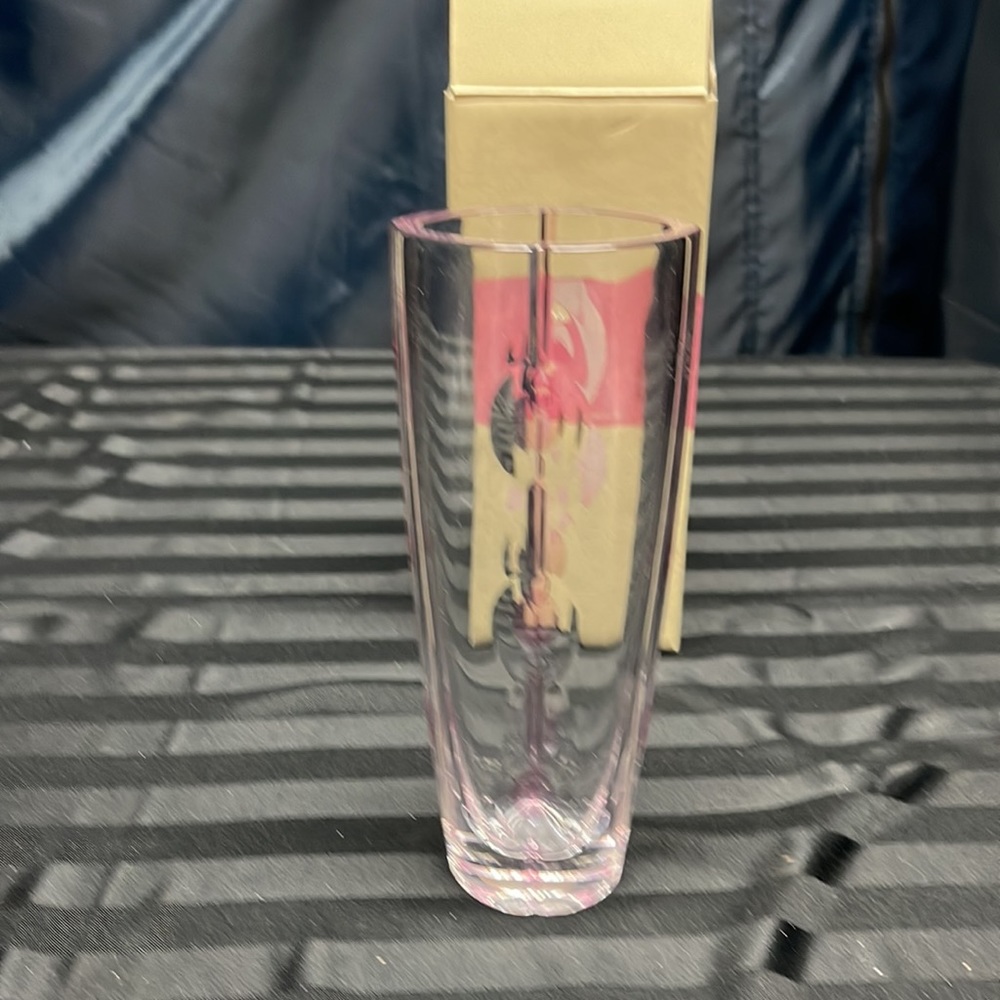 Lenox “Gift of Knowledge” Pink Ribbon Bud Vase, Full Lead Crystal, original box